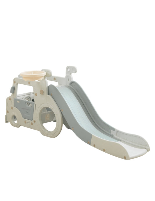 PINGÜE® In-Outdoors | Camión Multijuegos para interiores 2 en 1 | Camión, túnel y resbaladilla| Parque infantil interior y exterior| Juguetes para Niños | Fabricado con HDPE | 202 x 54 x 81 cm