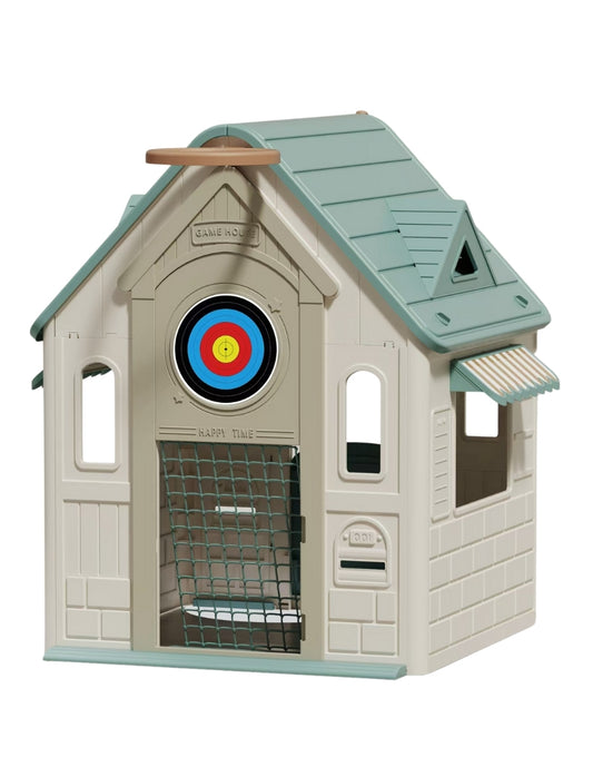 PINGÜE® Outdoors | Casita de Juegos para niños de Interior y Exterior | Modelo Coffee House | Diseño Moderno con Puertas y Ventanas Funcionales | Juguetes Niño y Niña | Tamaño 89 x 88 x 107 cm