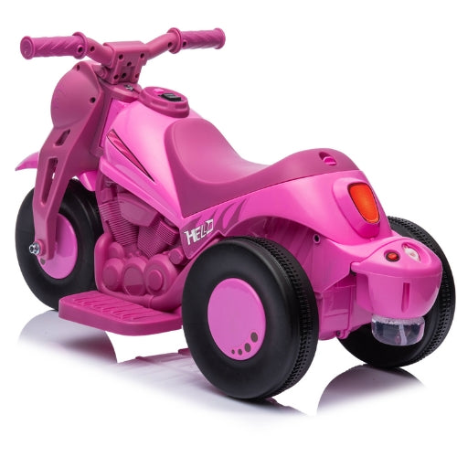 PINGÜE® Motocicleta Eléctrica Estilo Triciclo Rosa Barbie para Niños y Niñas | Batería 6V, Avance/Atrás, Ruedas Traseras Motorizadas | Segura y Divertida