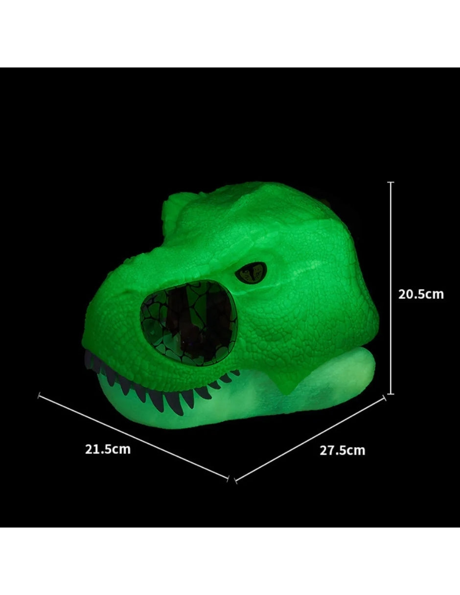 PINGÜE® Dino Jurassic World | Máscara Dinosaurio T-Rex Fluorescente | Juguete de Disfraces para Niños | Juguetes Niños y Niñas | Roleplay