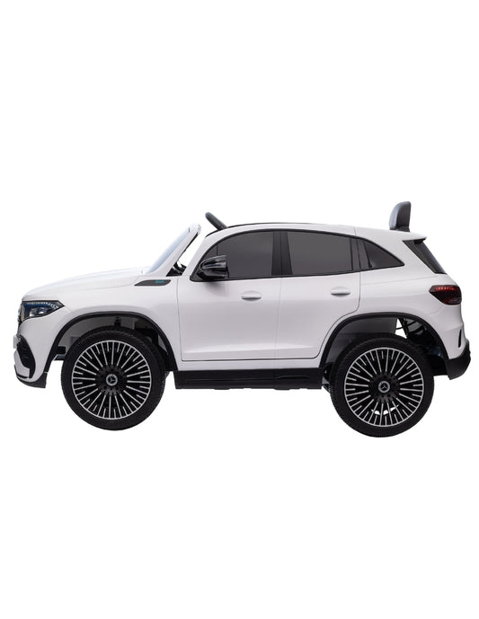 PINGÜE® Montable Eléctrico para Niños| Mercedes-Benz® EQA 250 Licencia Oficial | Control Remoto 2.4Ghz | Batería 12V 4.5AH | USB Música Radio Luz LED | 2 Motor 25W | WHITE
