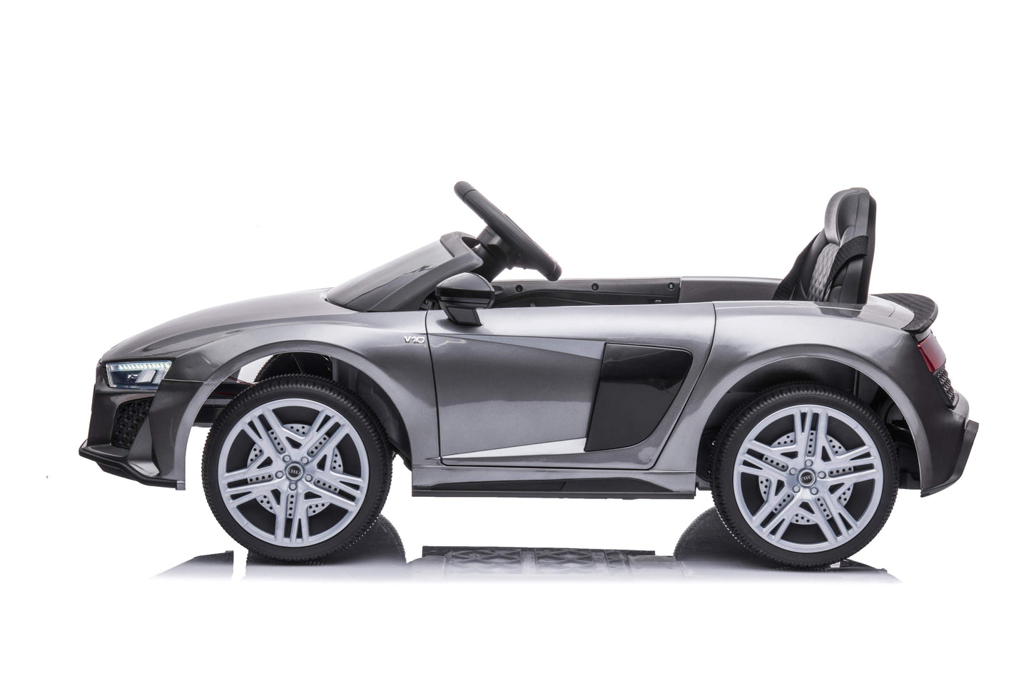 PINGÜE® Montable Eléctrico Audi® R8 Spyder - Licencia Oficial | Control Remoto 2.4 GHz | Batería 12V 4.5AH |8 Km/h | 2 Motores 390 |Luces LED, Música, Radio|