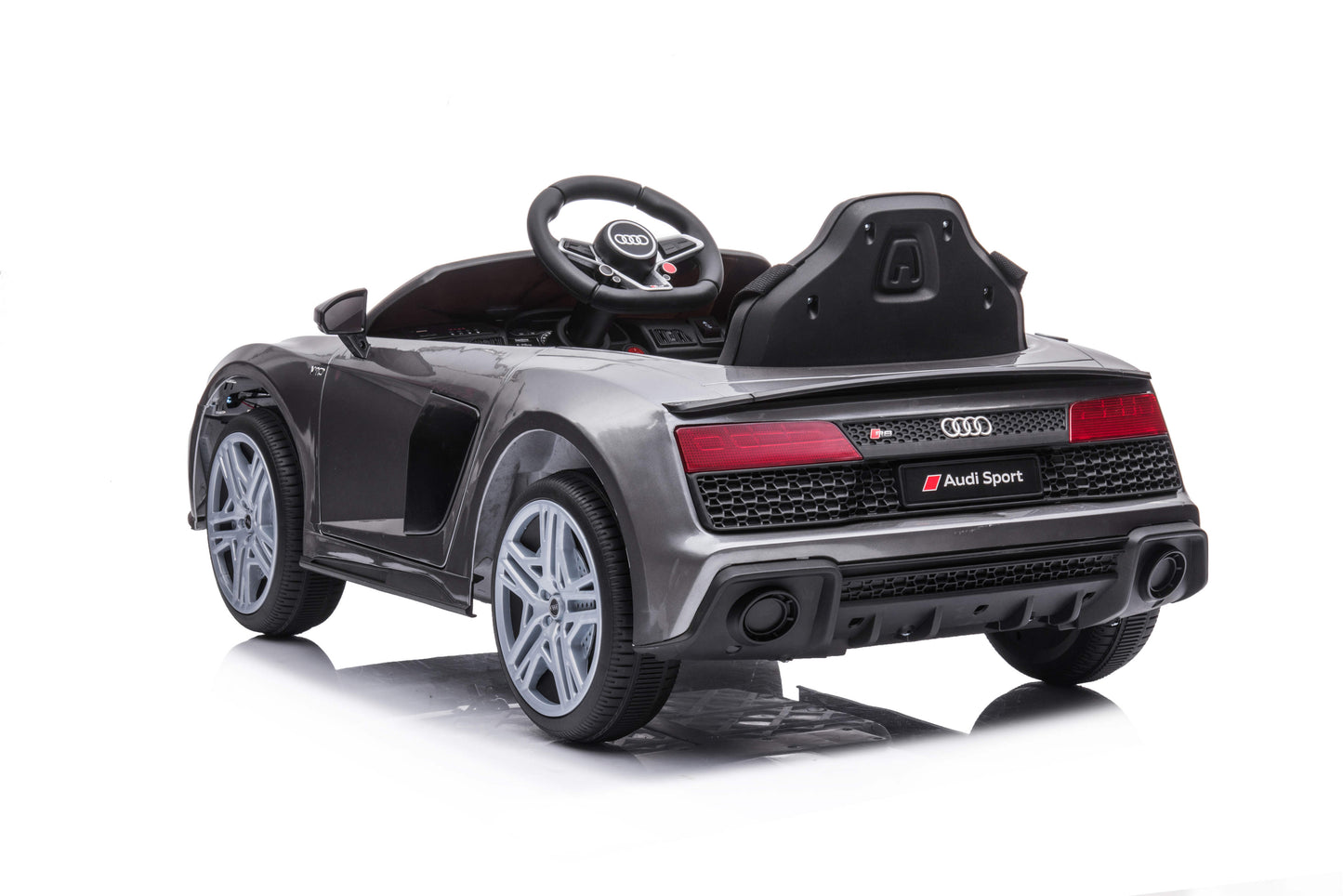 PINGÜE® Montable Eléctrico Audi® R8 Spyder - Licencia Oficial | Control Remoto 2.4 GHz | Batería 12V 4.5AH |8 Km/h | 2 Motores 390 |Luces LED, Música, Radio|