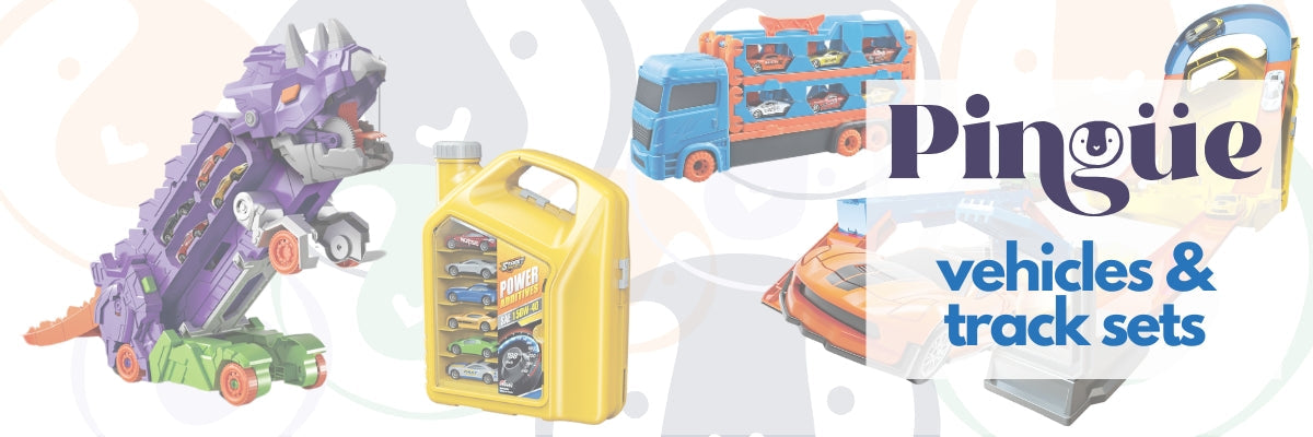 PINGÜE® City & Speed - Pistas y Sets de Vehículos a escala 1:64