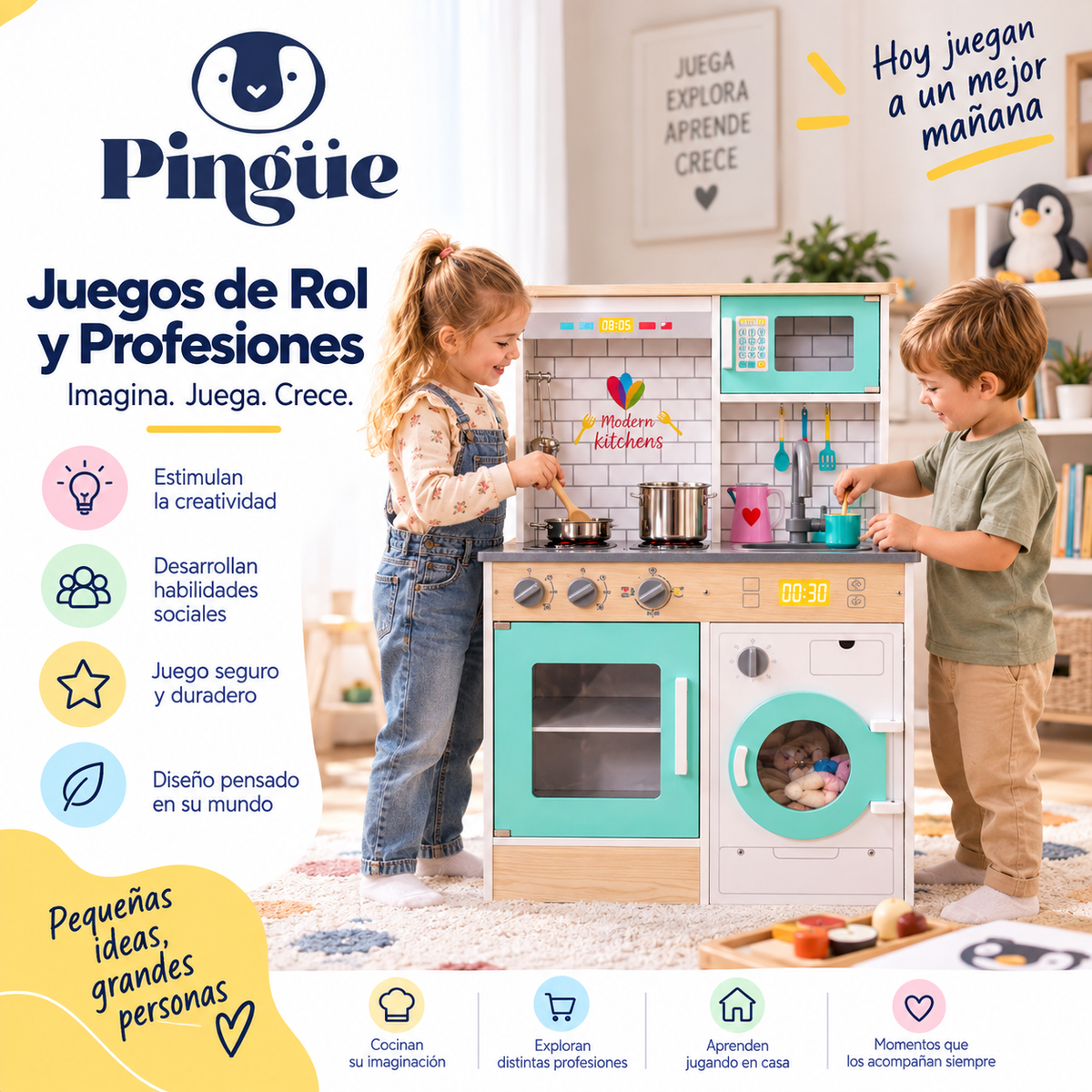 PINGÜE® Juegos de Rol para Niños y Niñas