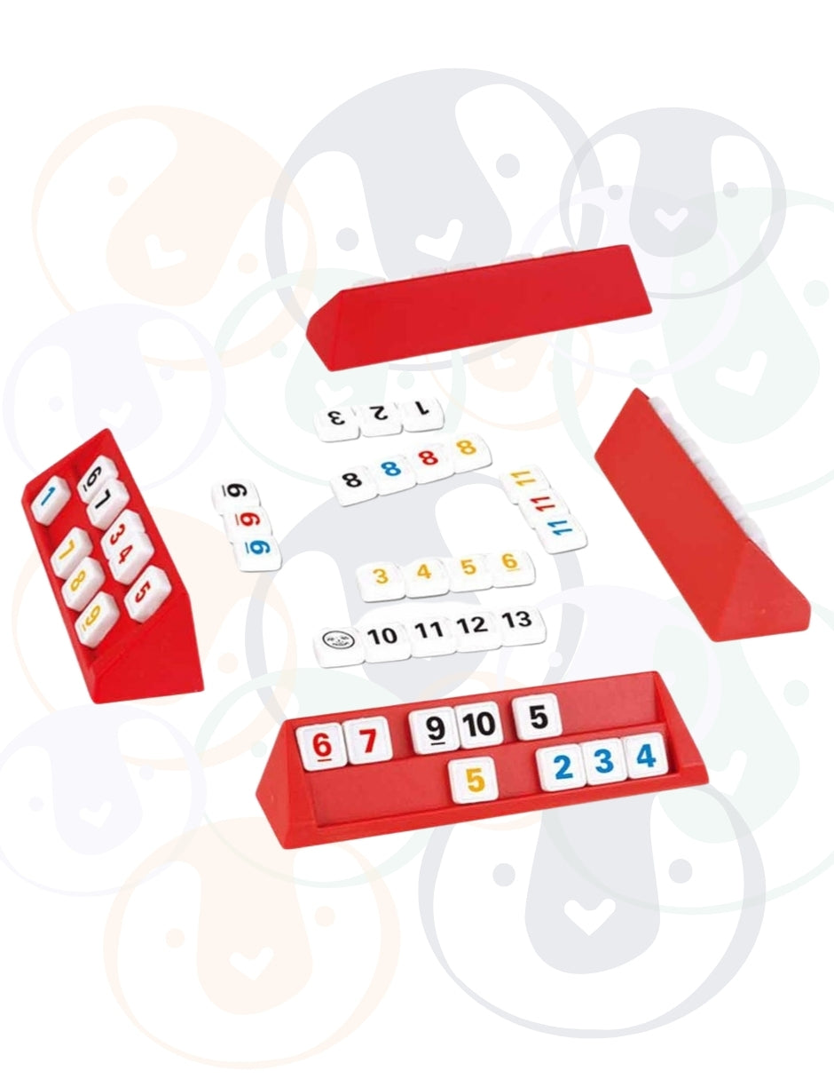 PINGÜE® Games STEM | Rummikub | Juego de Mesa Rummy Clásico y Familiar para 4 Jugadores (+8 años) | Juegos Mesa para toda la familia