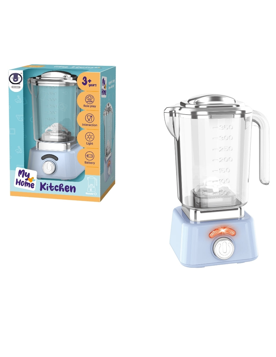 PINGÜE® Role Play | Set de Licuadora a Escala | Estilo Trendy tipo KitchenAid | Color Azul Pastel