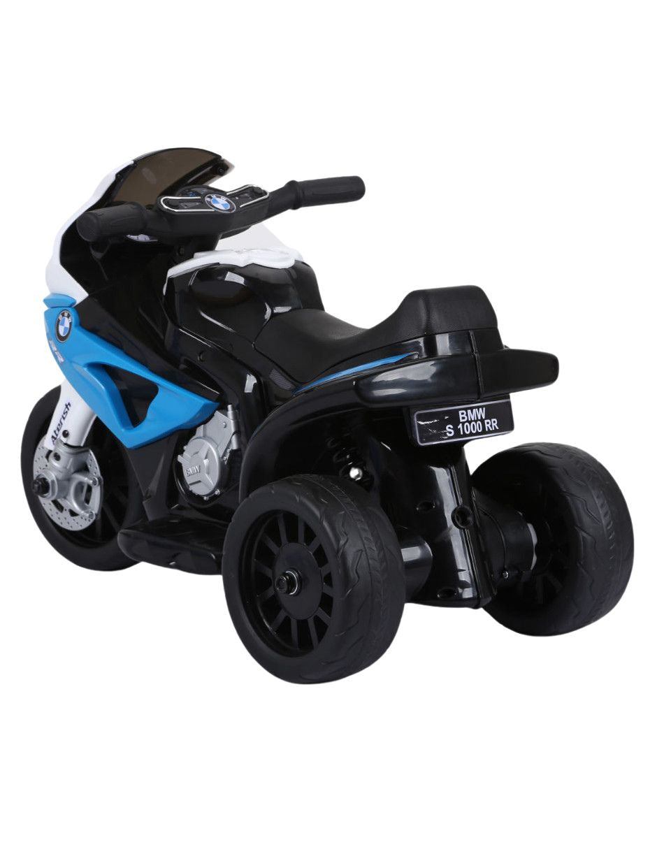PINGÜE® Motocicleta Montable Eléctrica para Niños BMW® S1000 RR - Licencia Oficial | Batería 6V, Faros LED, Música, Pedal, Suspensión de Resorte | 3 Ruedas |