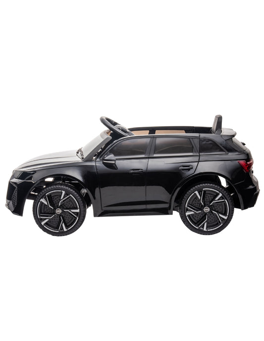 PINGÜE® Montable Eléctrico Niños AUDI® Audi RS 6 Licencia Oficial | Control Remoto 2.4 GHz | Batería 12V 4.5AH | 8 Km/h | 2 Motores 390 | Luces LED, Música, Radio| BLACK