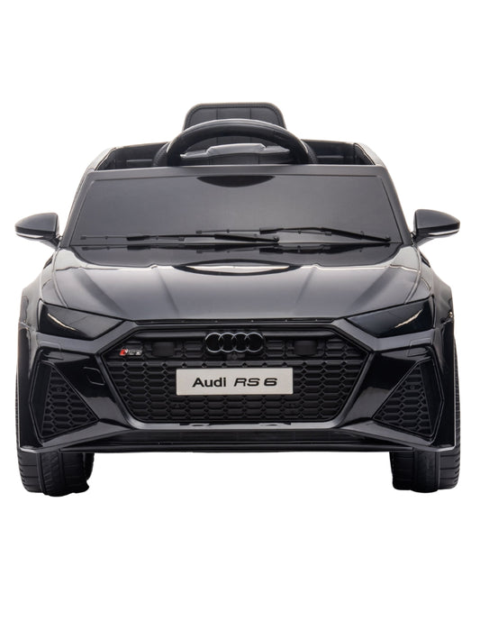 PINGÜE® Montable Eléctrico Niños AUDI® Audi RS 6 Licencia Oficial | Control Remoto 2.4 GHz | Batería 12V 4.5AH | 8 Km/h | 2 Motores 390 | Luces LED, Música, Radio| BLACK