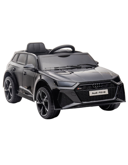 PINGÜE® Montable Eléctrico Niños AUDI® Audi RS 6 Licencia Oficial | Control Remoto 2.4 GHz | Batería 12V 4.5AH | 8 Km/h | 2 Motores 390 | Luces LED, Música, Radio| BLACK