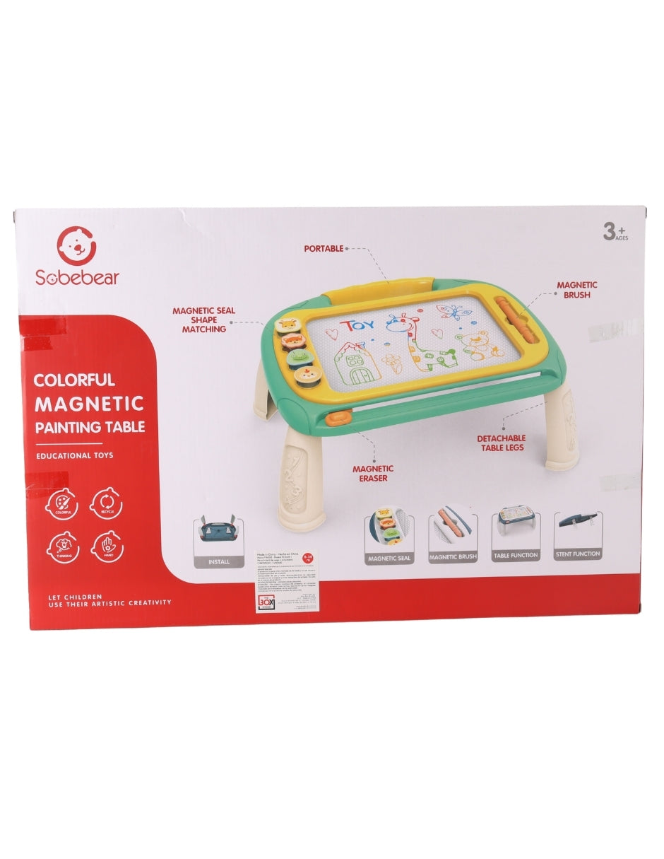 PINGÜE® Bebés | Mesa de dibujo y pintura para bebé | Mesa de actividades multifuncional y didáctica.