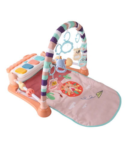 PINGÜE® Bebés | Gimnasio interactivo con tapete musical para bebé | Estimulación temprana con luces, sonidos y pataditas.