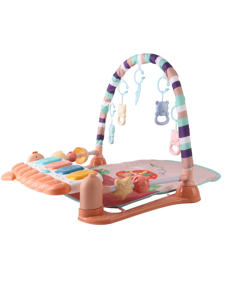 PINGÜE® Bebés | Gimnasio interactivo con tapete musical para bebé | Estimulación temprana con luces, sonidos y pataditas.