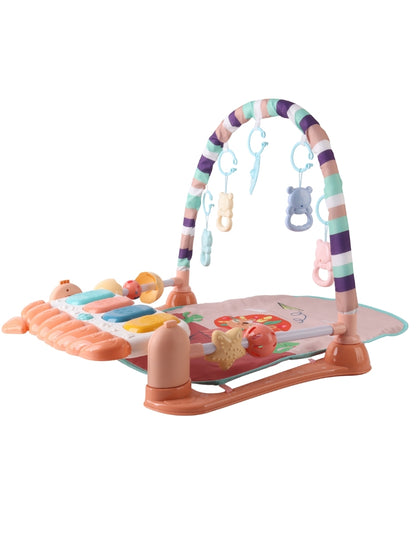 PINGÜE® Bebés | Gimnasio interactivo con tapete musical para bebé | Estimulación temprana con luces, sonidos y pataditas.