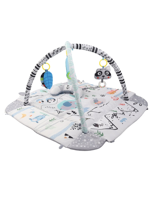 PINGÜE® Bebés | Corral, gimnasio y tapete de juego 4 en 1 para bebé | Modelo Ocean Ball, con alberca de pelotas y actividades interactivas.