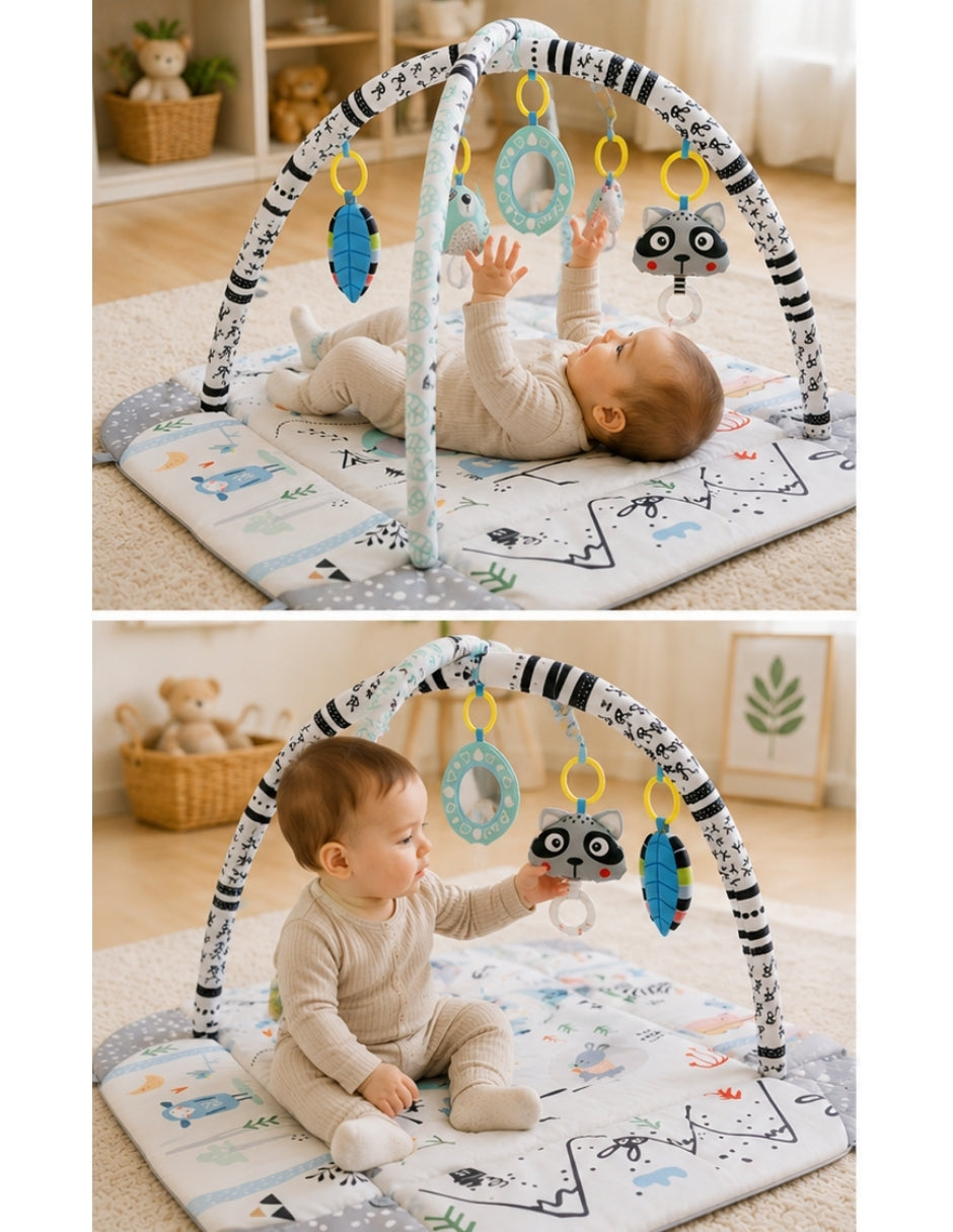 PINGÜE® Bebés Ocean Ball 4 en 1 con Corral, Gimnasio y Alberca de Pelotas