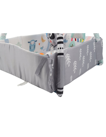 PINGÜE® Bebés | Corral, gimnasio y tapete de juego 4 en 1 para bebé | Modelo Ocean Ball, con alberca de pelotas y actividades interactivas.