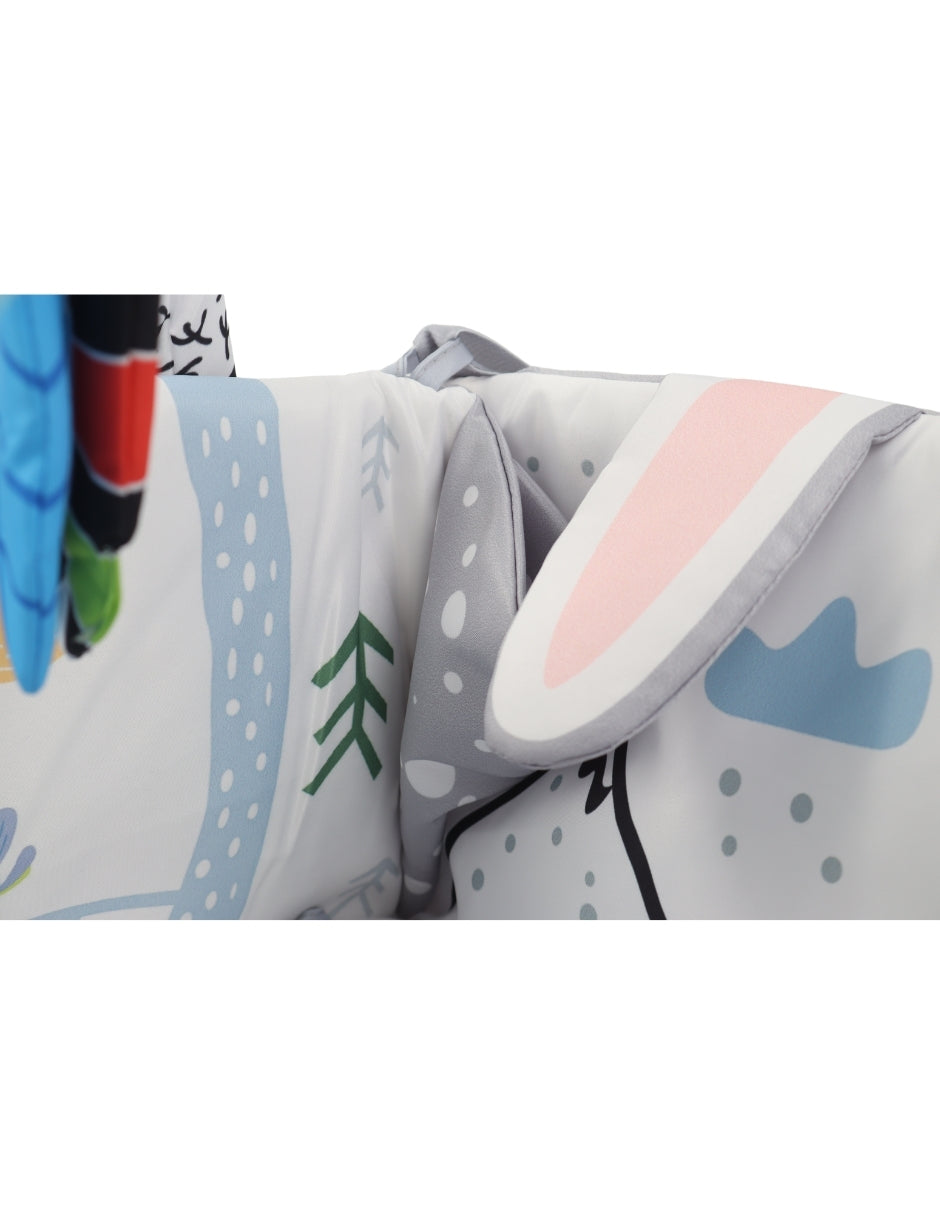 PINGÜE® Bebés | Corral, gimnasio y tapete de juego 4 en 1 para bebé | Modelo Ocean Ball, con alberca de pelotas y actividades interactivas.