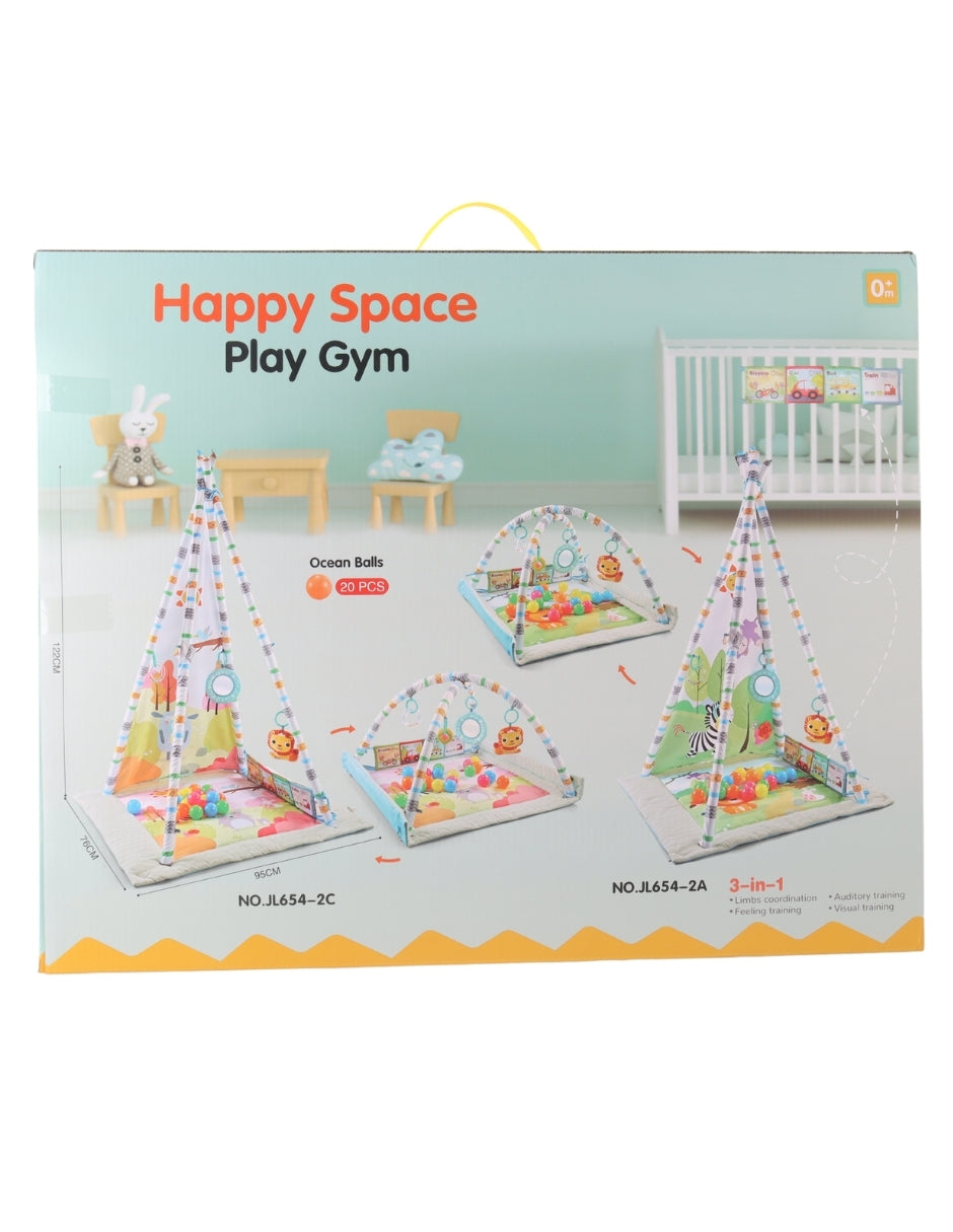 PINGÜE® Bebés | Gimnasio para bebé con alberca de pelotas y corral | Tapete de juegos para estimulación temprana.