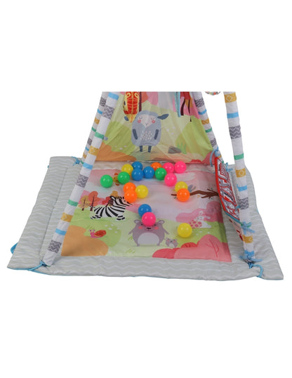 PINGÜE® Bebés | Gimnasio para bebé con alberca de pelotas y corral | Tapete de juegos para estimulación temprana.