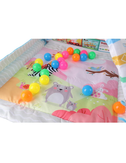 PINGÜE® Bebés | Gimnasio para bebé con alberca de pelotas y corral | Tapete de juegos para estimulación temprana.