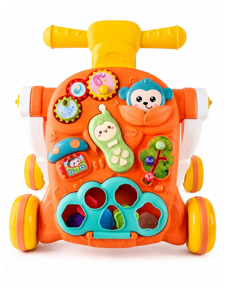 PINGÜE® Bebés Andadera 3 en 1 con Música: Scooter, Andadera y Push Car
