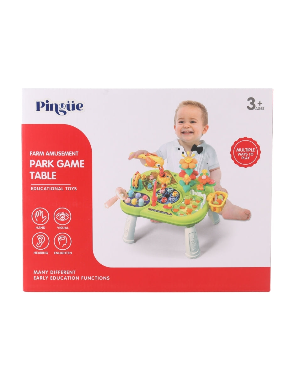 PINGÜE® Bebés | Mesa de actividades educativa para bebé | Juego de mesa Montessori con aprendizaje STEM.