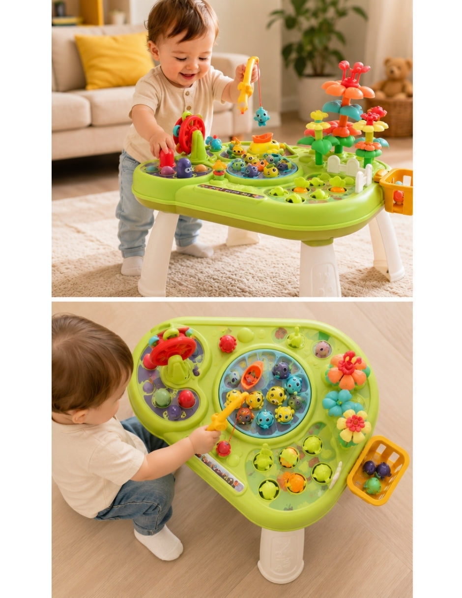PINGÜE® Bebés Mesa de Actividades Montessori con Aprendizaje STEM
