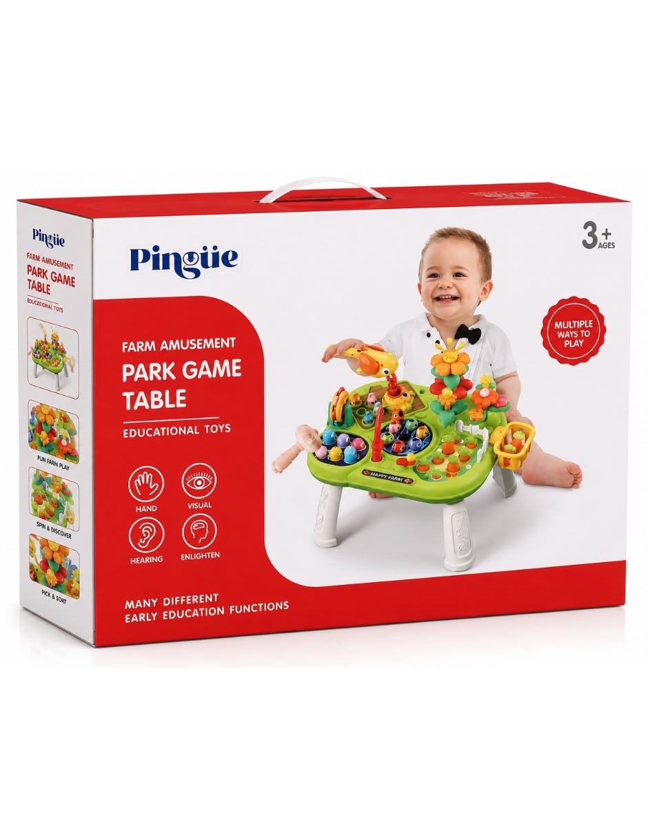 PINGÜE® Bebés Mesa de Actividades Montessori con Aprendizaje STEM