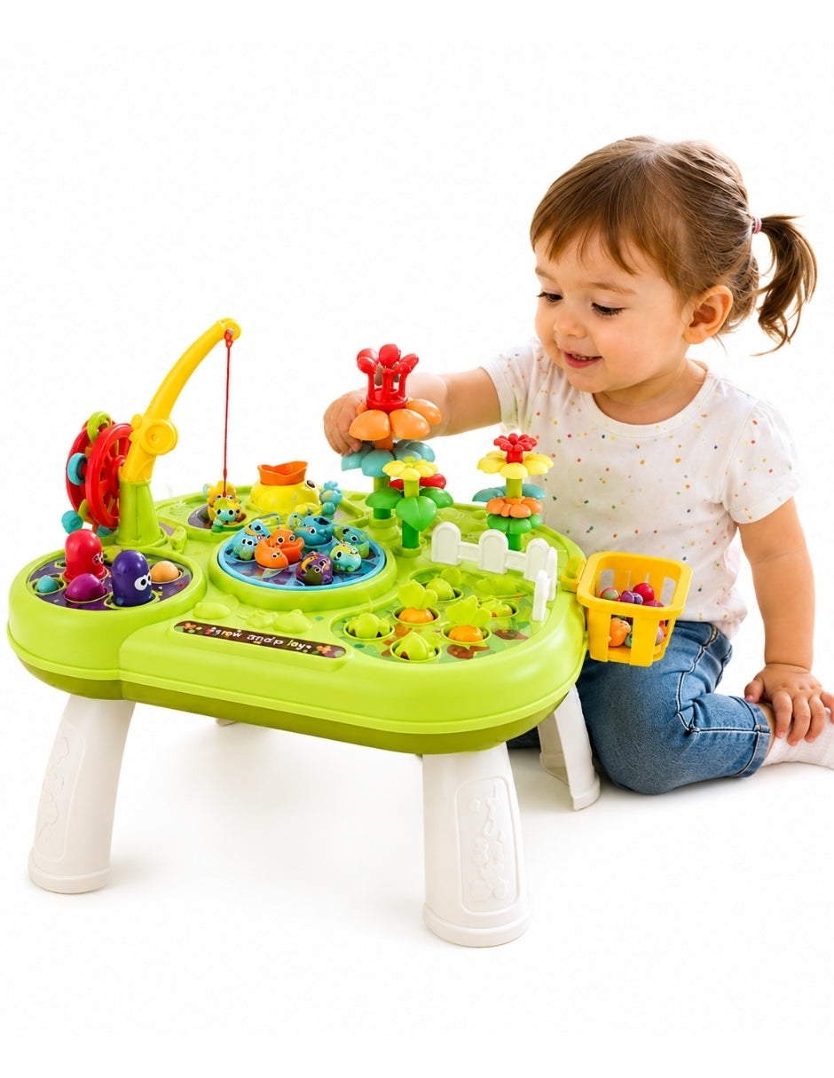 PINGÜE® Bebés Mesa de Actividades Montessori con Aprendizaje STEM