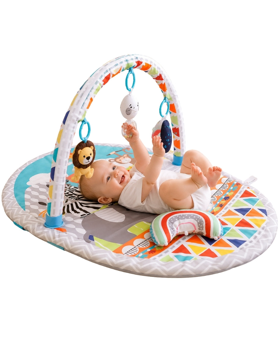 PINGÜE® Bebés | Tapete y gimnasio de juego para bebé con actividades y colchón acolchado | Centro de desarrollo y estimulación temprana.
