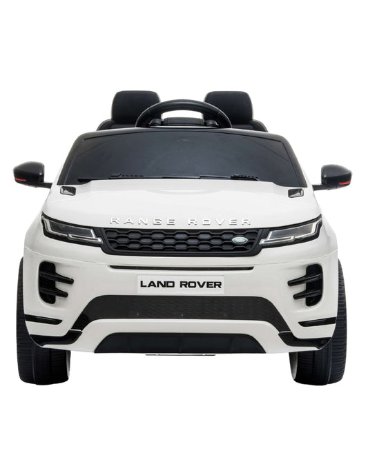 PINGÜE® Montable Eléctrico para Niños| Range Rover® Evoque Licencia Oficial |Control Remoto 2.4Ghz | Batería 12V 4.5AH | USB Música Radio Luz LED | 2 Motor 25W | WHITE
