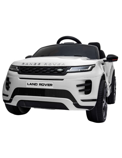 PINGÜE® Montable Eléctrico para Niños| Range Rover® Evoque Licencia Oficial |Control Remoto 2.4Ghz | Batería 12V 4.5AH | USB Música Radio Luz LED | 2 Motor 25W | WHITE