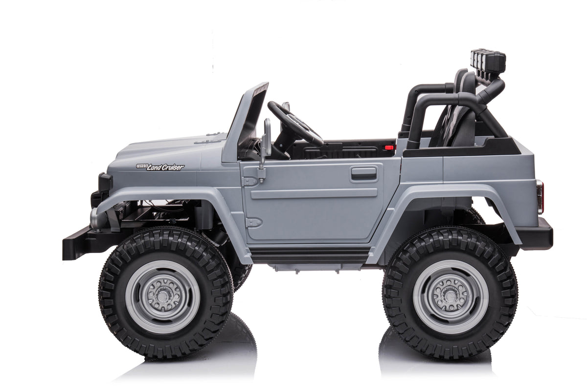 PINGÜE® Montable Eléctrico Toyota FJ-40 | Control Remoto 2.4 GHz | Batería 12V 7AH |8 Km/h | 2 Motores 550 |Luces LED, Música, Radio