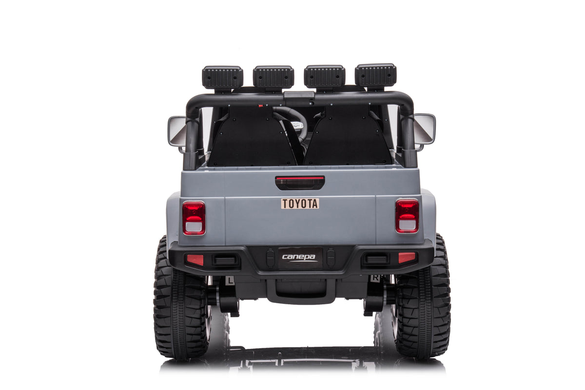 PINGÜE® Montable Eléctrico Toyota FJ-40 | Control Remoto 2.4 GHz | Batería 12V 7AH |8 Km/h | 2 Motores 550 |Luces LED, Música, Radio
