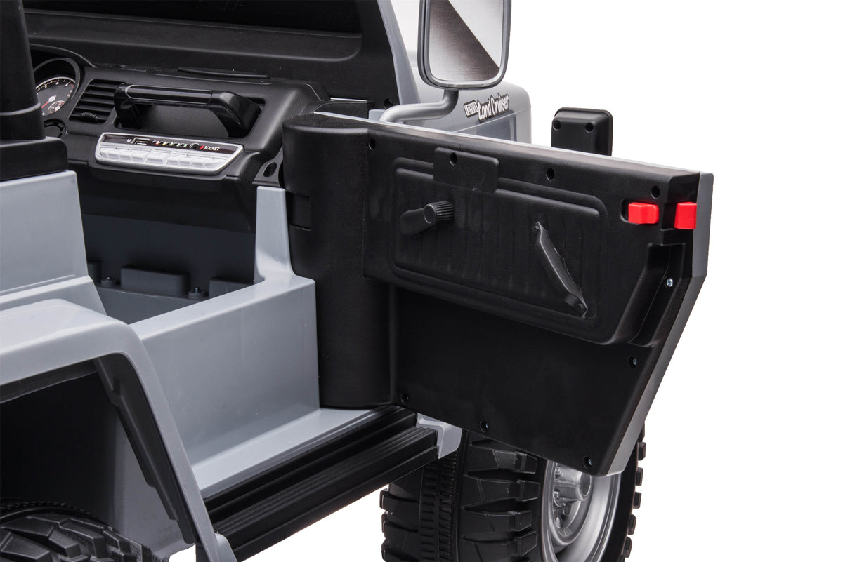 PINGÜE® Montable Eléctrico Toyota FJ-40 | Control Remoto 2.4 GHz | Batería 12V 7AH |8 Km/h | 2 Motores 550 |Luces LED, Música, Radio