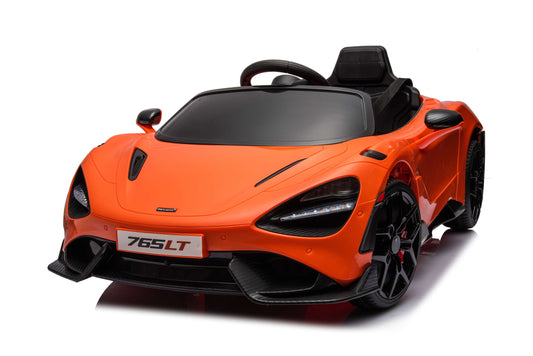 PINGÜE® Montable Eléctrico Niños McLaren® 765LT - Licencia Oficial | Control Remoto 2.4 GHz | Batería 12V 4.5AH |8 Km/h | 2 Motores 390 |Luces LED, Música, Radio|
