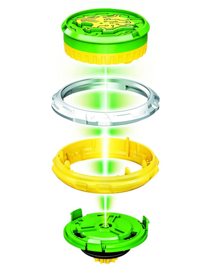Infinity Nado VI | Set de Batalla Paquete Inicial | Infinity Nado | Playset | Edición de Lujo | Trompos Metálicos | Lanzadores Magnéticos | 2 Jugadores |