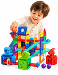 PINGÜE® Magnetic Parque de Dinosaurios 115 Piezas, Bloques Magnéticos 3D STEM