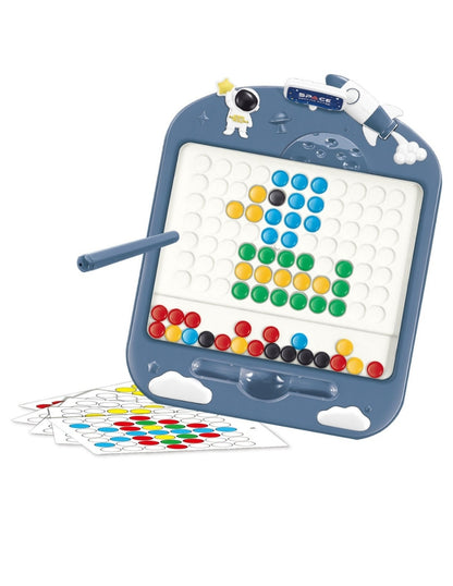 PINGÜE® Magnetic | Tablero de Dibujo Magnético Grande para Niños | 52 Cuentas y 7 Tarjetas de Dibujo | Juguete Educativo para Preescolares (3+ años) | STEM | Juguetes Niños y Niñas.