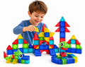 PINGÜE® Magnetic Bloques Magnéticos 3D 72 Piezas STEM, Figuras Geométricas