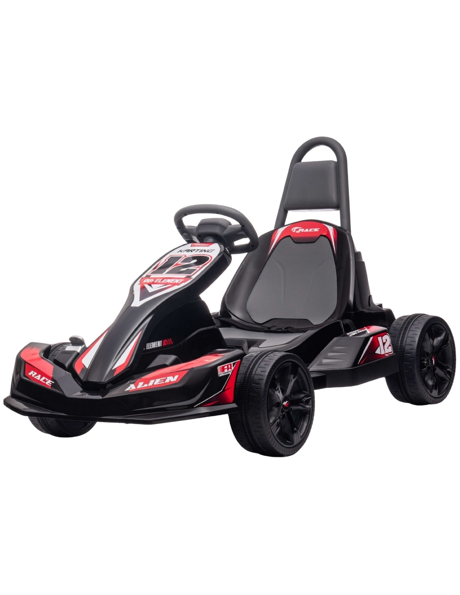 PINGÜE® Montable Eléctrico Niños Tipo Go-Kart | Control Remoto 2.4 GHz | Batería 12V 7AH |8 Km/h | 2 Motores 35W |Luces LED, Música, Radio|