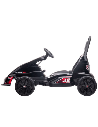 PINGÜE® Montable Eléctrico Niños Tipo Go-Kart | Control Remoto 2.4 GHz | Batería 12V 7AH |8 Km/h | 2 Motores 35W |Luces LED, Música, Radio|