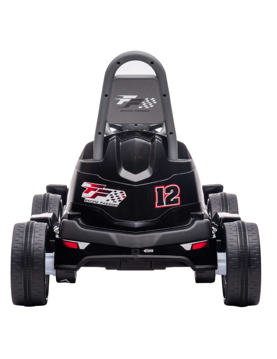 PINGÜE® Montable Eléctrico Niños Tipo Go-Kart | Control Remoto 2.4 GHz | Batería 12V 7AH |8 Km/h | 2 Motores 35W |Luces LED, Música, Radio|