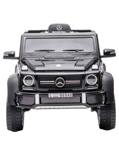 PINGÜE® Montable Eléctrico Niños Mercedes Benz®  G63 AMG 6X6 Licencia Oficial | Control Remoto 2.4 GHz | Batería 12V 7AH |8 Km/h | 2 Motores 35W | Luces LED, Música, Radio| BLACK