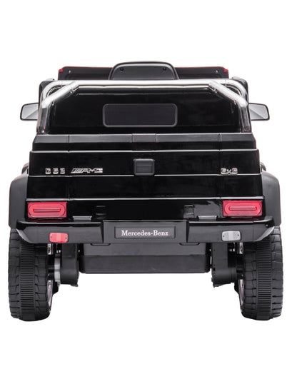 PINGÜE® Montable Eléctrico Niños Mercedes Benz®  G63 AMG 6X6 Licencia Oficial | Control Remoto 2.4 GHz | Batería 12V 7AH |8 Km/h | 2 Motores 35W | Luces LED, Música, Radio| BLACK
