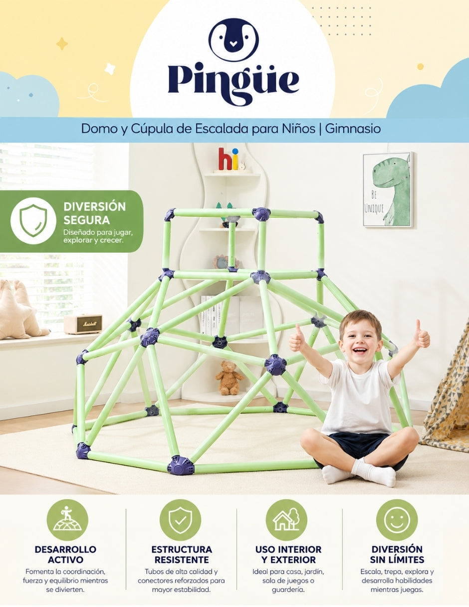 PINGÜE® Outdoors Domo de Escalada Infantil 118 × 138 cm