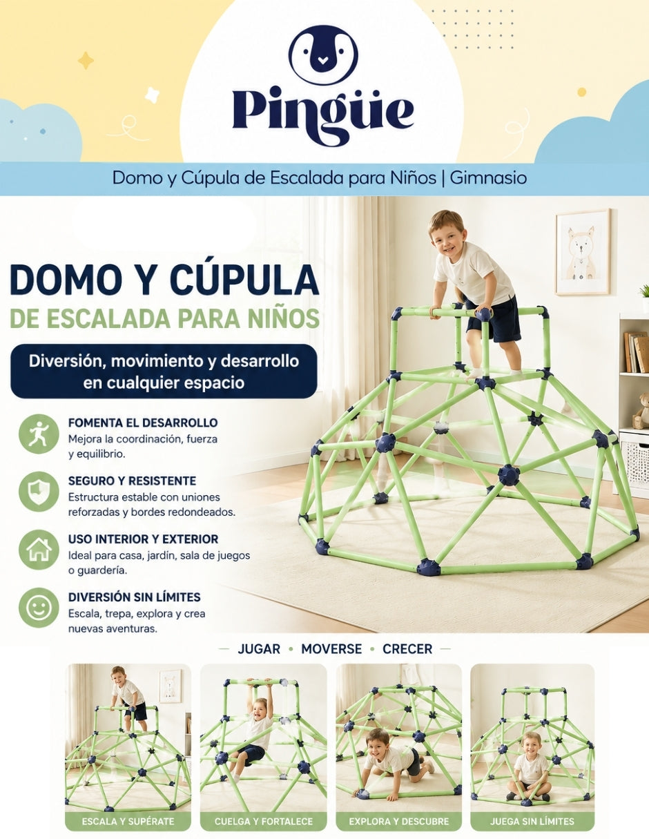 PINGÜE® Outdoors Domo de Escalada Infantil 118 × 138 cm