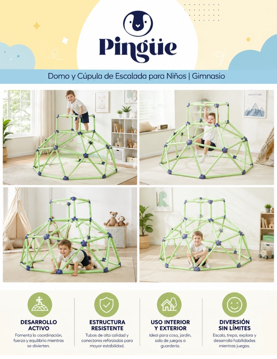 PINGÜE® Outdoors Domo de Escalada Infantil 118 × 138 cm